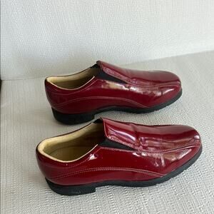 Nike air VErdana last red patent leather slip on golf shoes women’s